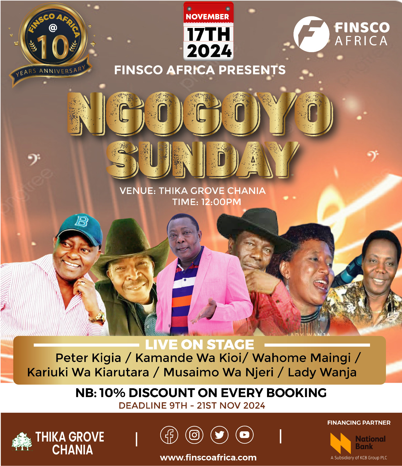  Experience the Ngogoyo Edition at Thika Grove Chania – Finsco Africa’s 10-Year Celebration